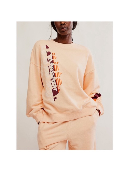 Free People Tops - Free People FP Movement All Star Buti Logo Pullover peach pastel combo -